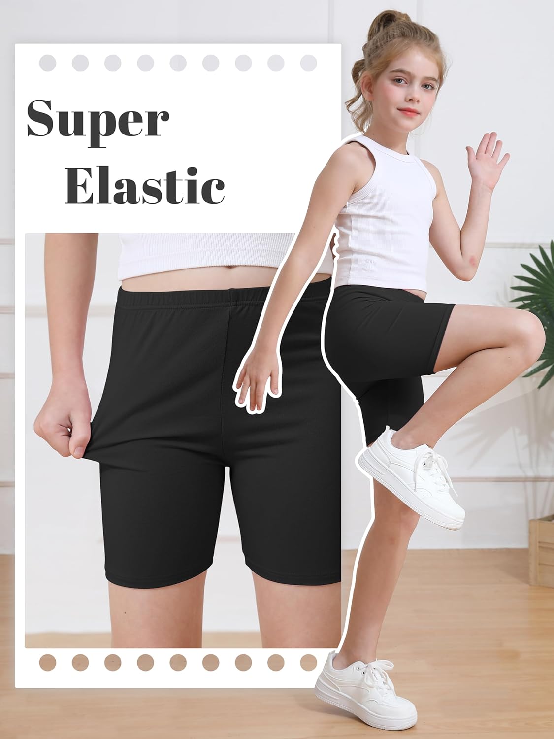 6er Pack Mädchen Fahrradshorts Cartwheel Shorts für Mädchen Kleinkind Kinder Biker Shorts - Bild 28 von 56