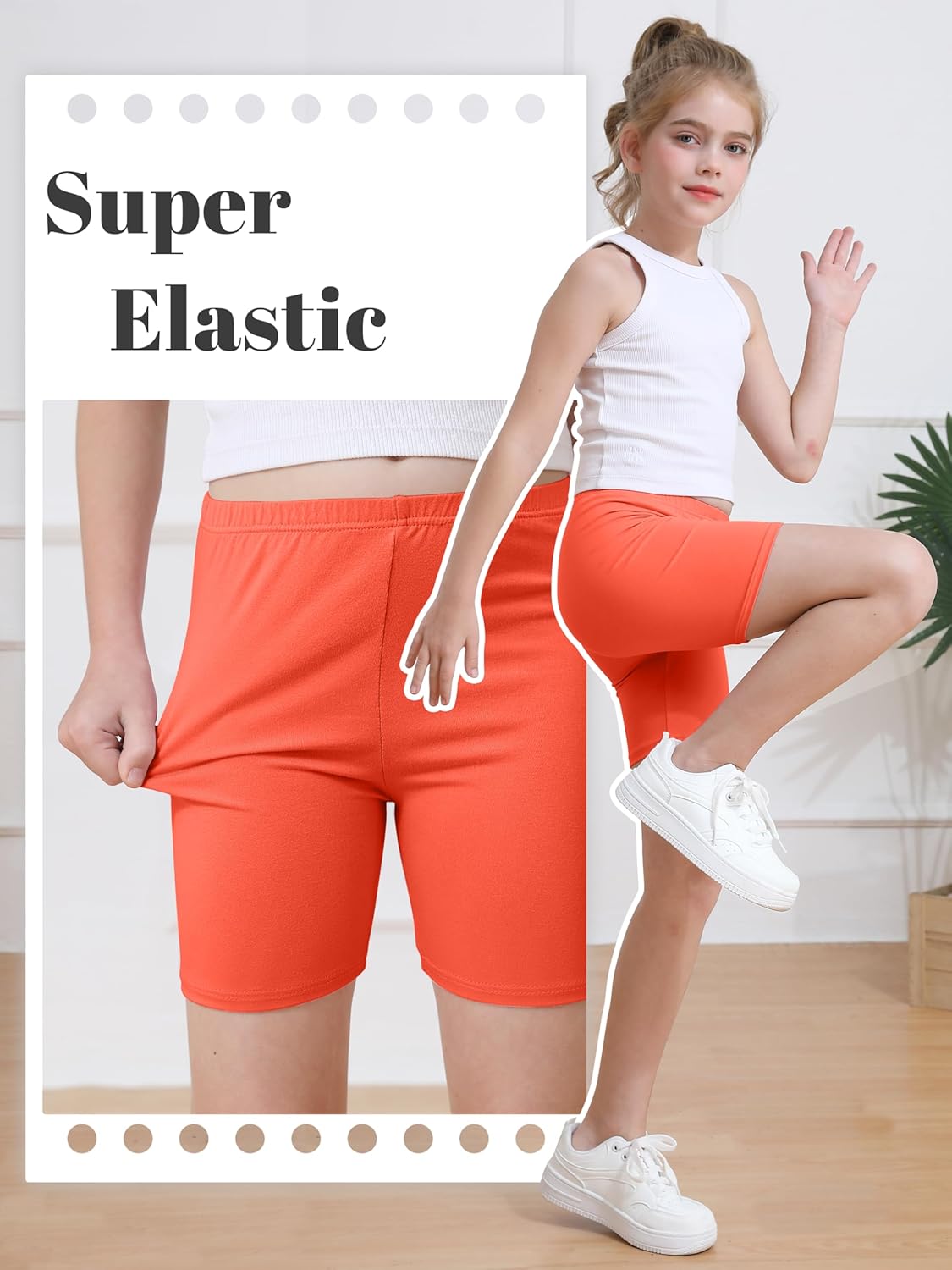 6er Pack Mädchen Fahrradshorts Cartwheel Shorts für Mädchen Kleinkind Kinder Biker Shorts - Bild 35 von 56