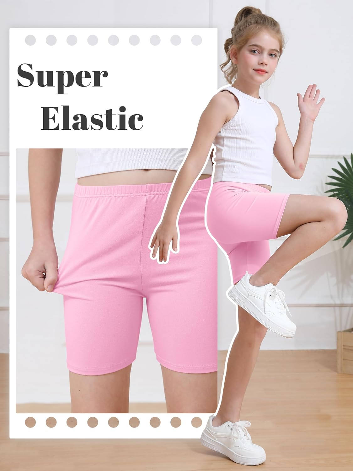 6er Pack Mädchen Fahrradshorts Cartwheel Shorts für Mädchen Kleinkind Kinder Biker Shorts - Bild 38 von 56