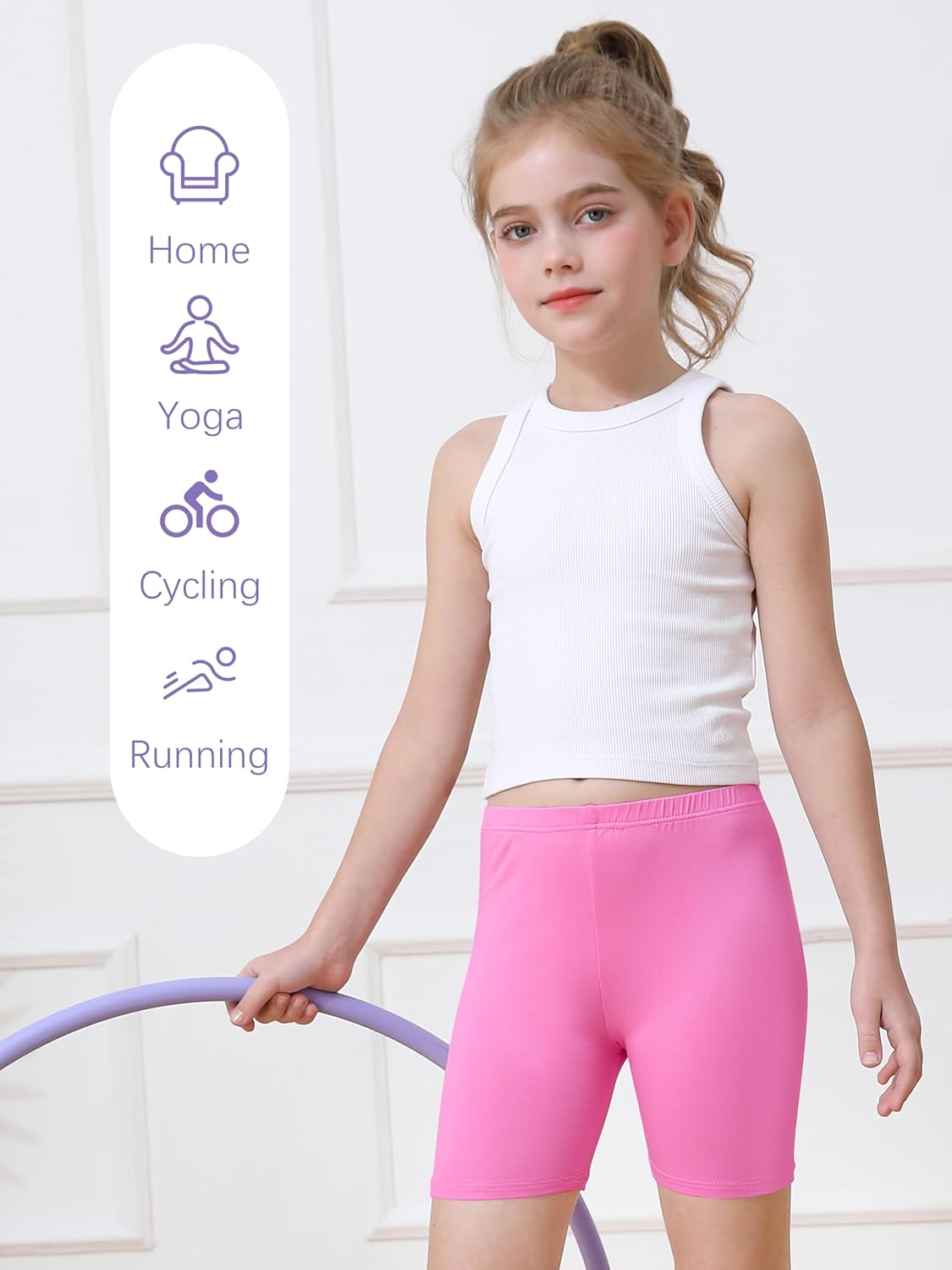 6er Pack Mädchen Fahrradshorts Cartwheel Shorts für Mädchen Kleinkind Kinder Biker Shorts - Bild 40 von 56