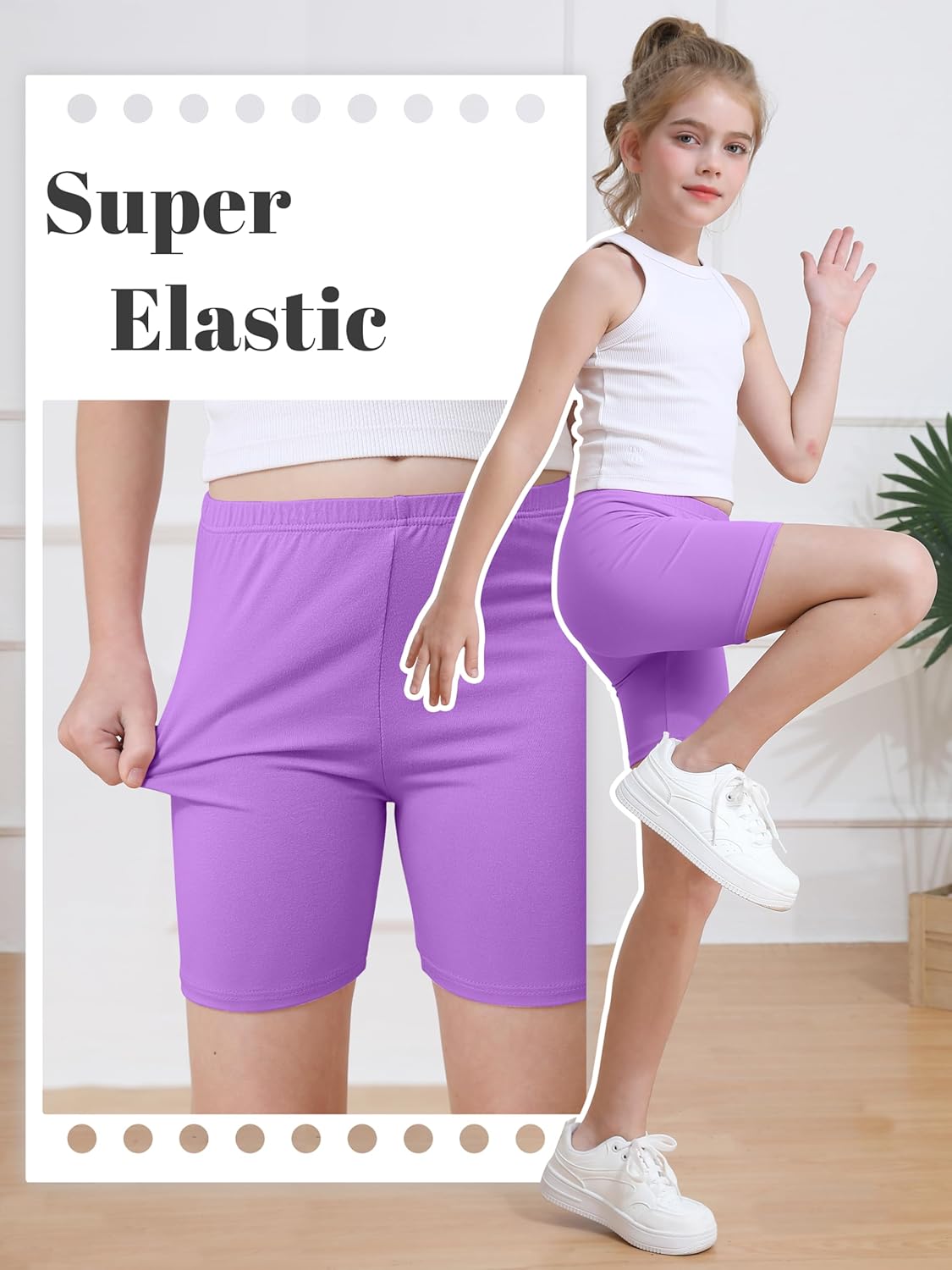 6er Pack Mädchen Fahrradshorts Cartwheel Shorts für Mädchen Kleinkind Kinder Biker Shorts - Bild 43 von 56