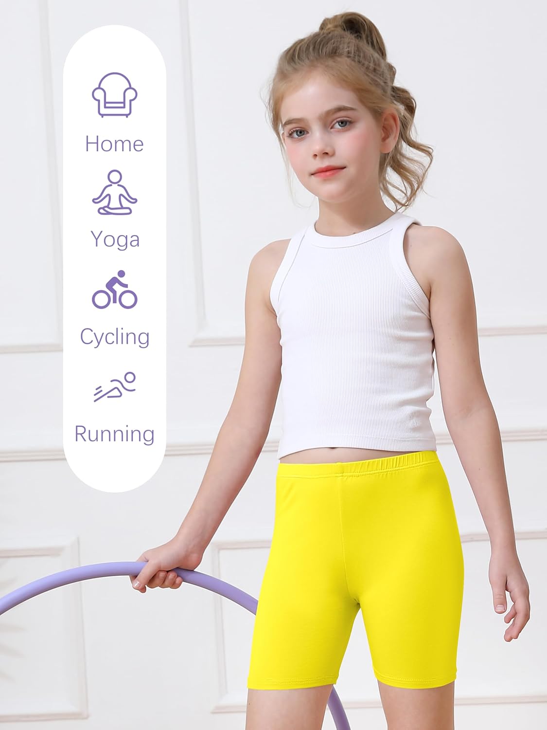 6er Pack Mädchen Fahrradshorts Cartwheel Shorts für Mädchen Kleinkind Kinder Biker Shorts - Bild 44 von 56