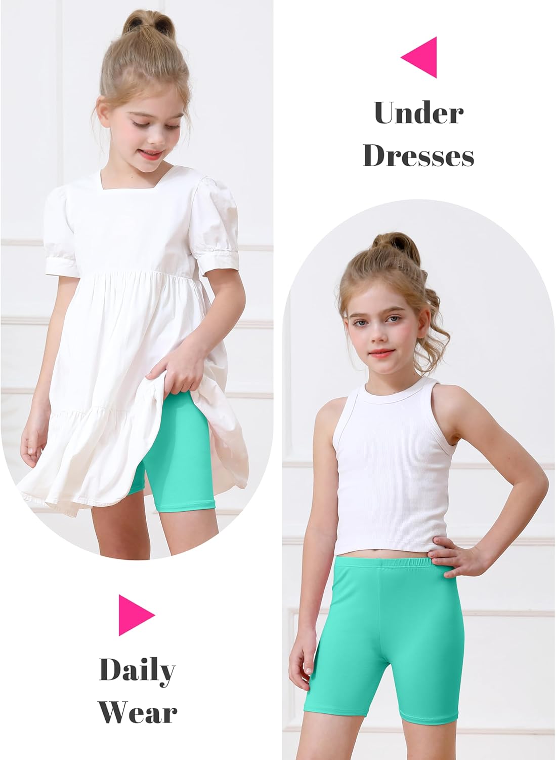 6er Pack Mädchen Fahrradshorts Cartwheel Shorts für Mädchen Kleinkind Kinder Biker Shorts - Bild 46 von 56
