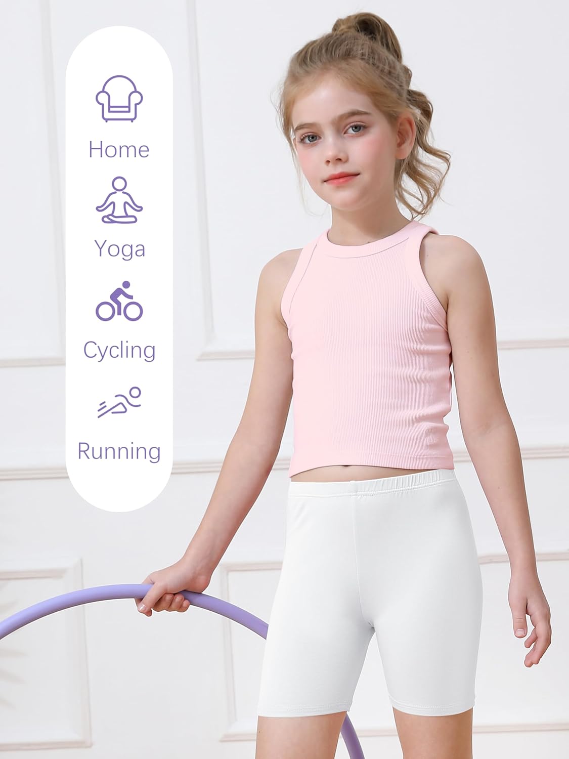 6er Pack Mädchen Fahrradshorts Cartwheel Shorts für Mädchen Kleinkind Kinder Biker Shorts - Bild 56 von 56