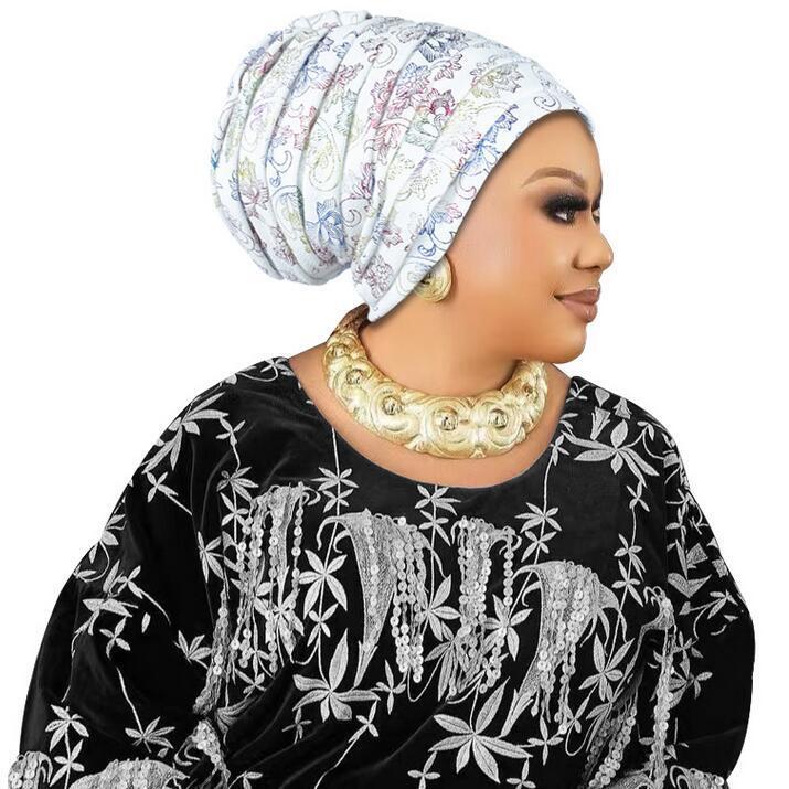 Arabische Eid Haube Mütze Turban Head Wrap Cap Indien Hijabs Damen Kopfbinde Auto Gele - Bild 25 von 34
