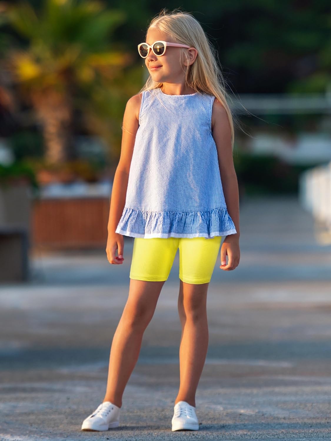 6er Pack Mädchen Fahrradshorts mehrfarbig Cartwheel und Tanzshorts für Kleinkinder - Bild 27 von 43