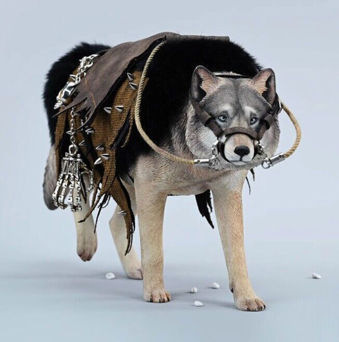 JXK Common Gray Wolf With Ornamental Part 1/6 Scale Animal Model Figurine Decor - Picture 12 of 15