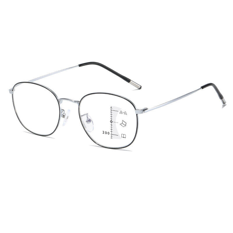 Metall Anti Blaulicht Gleitsicht Multifokale Lesebrille Leicht Lesegerät - Bild 18 von 20