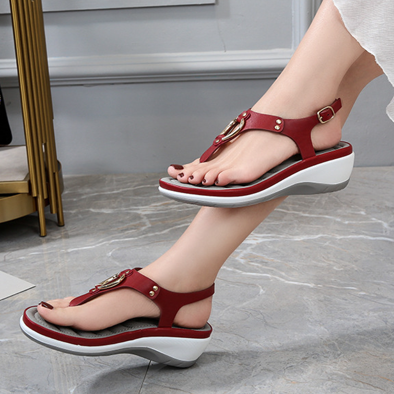 Ladies Womens Casual Orthopedic Wedge Summer Sandals Walking Slingback Shoes UK