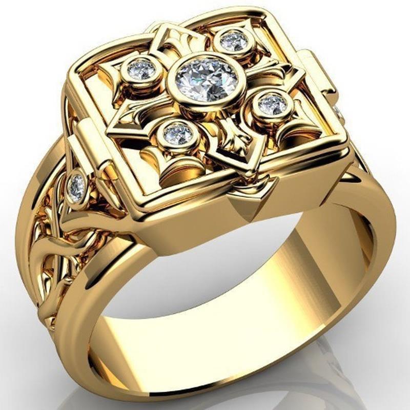 Hot Animals Secret Compartment Openable Poison Box Ring Sapphire Finger Rings - Picture 7 of 8