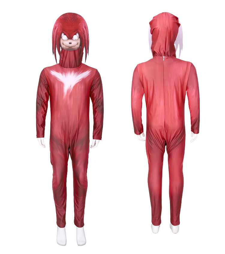 Kids Adult Sonic The Hedgehog Cosplay Costume Jumpsuit Halloween Fancy Outfit - Picture 10 of 13