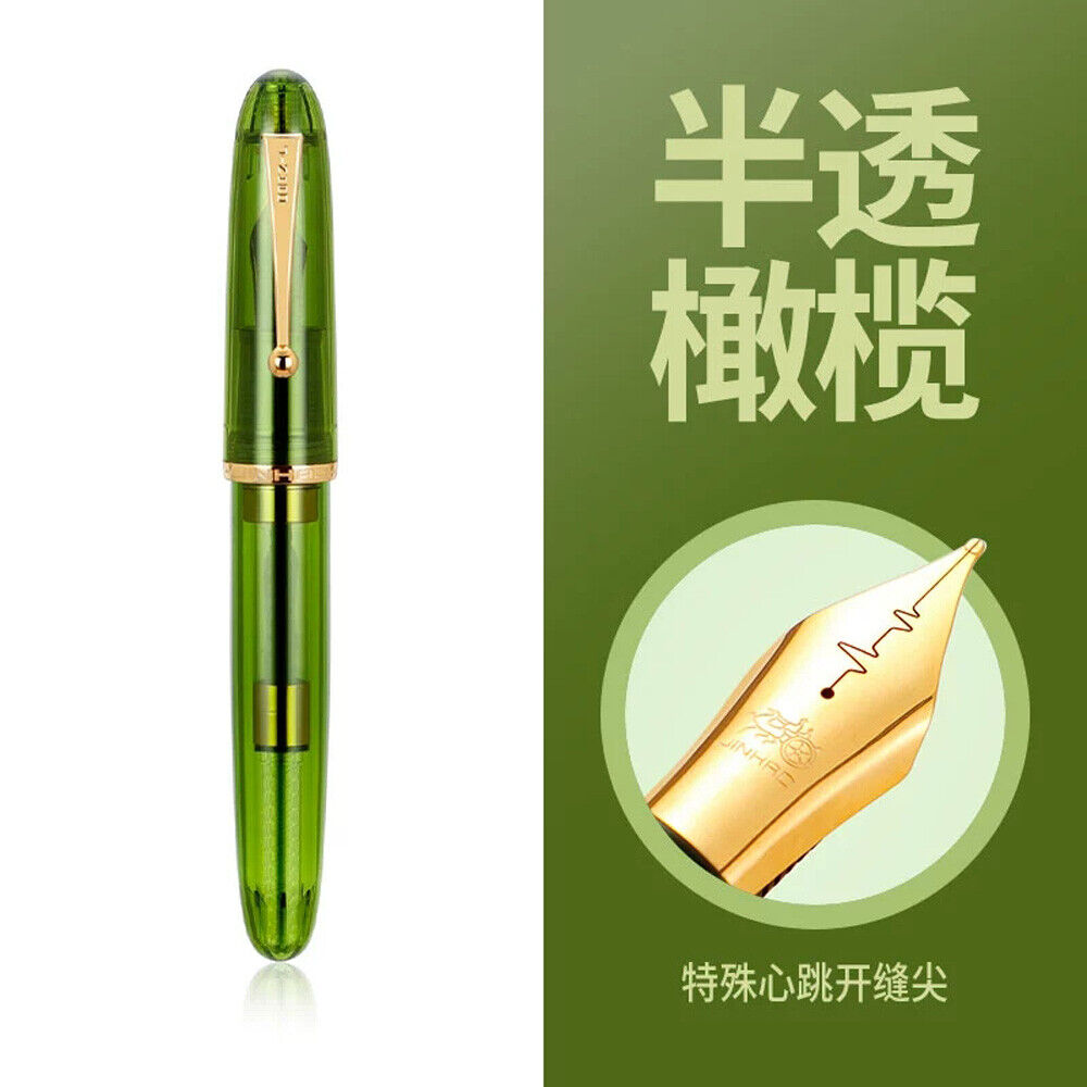 2 Nibs Chooses New Jinhao Dadao 9019 Heartbeat Nib Fountain Pen Gift EF/ F/M#OP - Picture 17 of 21