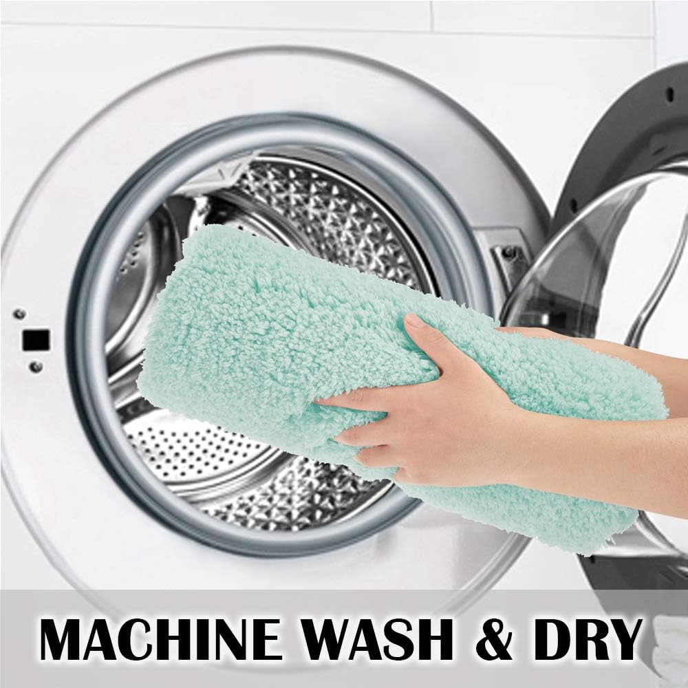 Soft Non-Slip Microfiber Bath Mat Water Absorbent Shaggy Rug for Bathroom - Picture 26 of 296