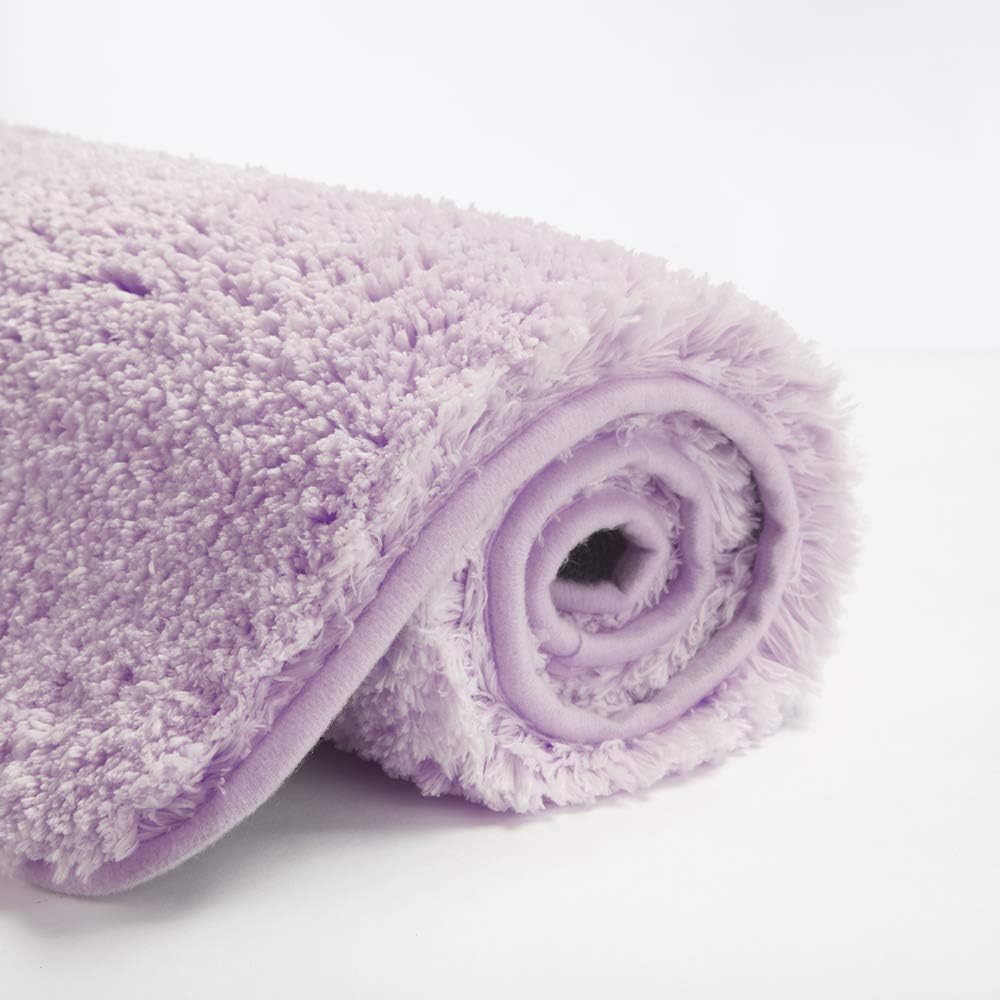 Soft Non-Slip Microfiber Bath Mat Water Absorbent Shaggy Rug for Bathroom - Picture 57 of 296
