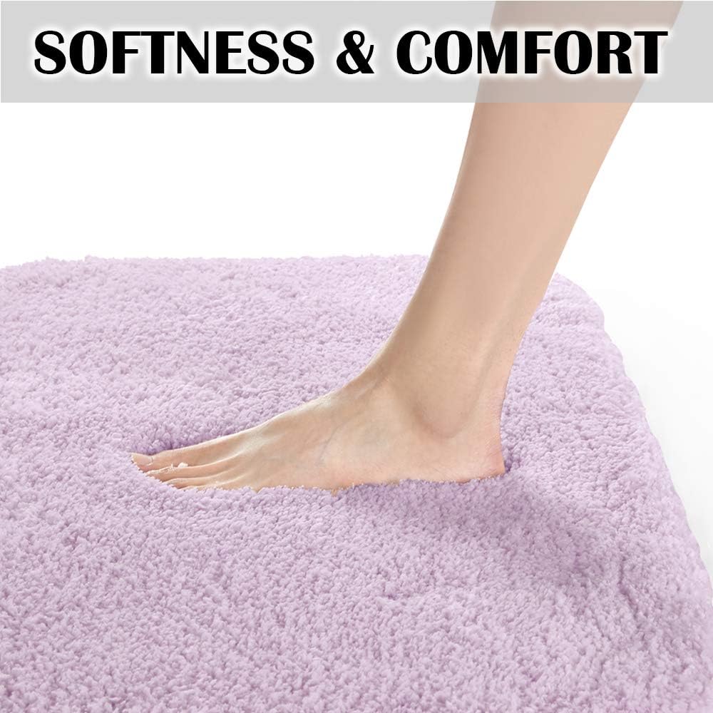 Soft Non-Slip Microfiber Bath Mat Water Absorbent Shaggy Rug for Bathroom - Picture 60 of 296