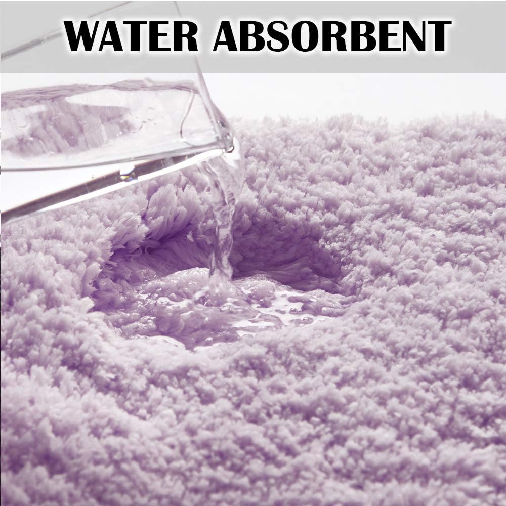 Soft Non-Slip Microfiber Bath Mat Water Absorbent Shaggy Rug for Bathroom - Picture 61 of 296