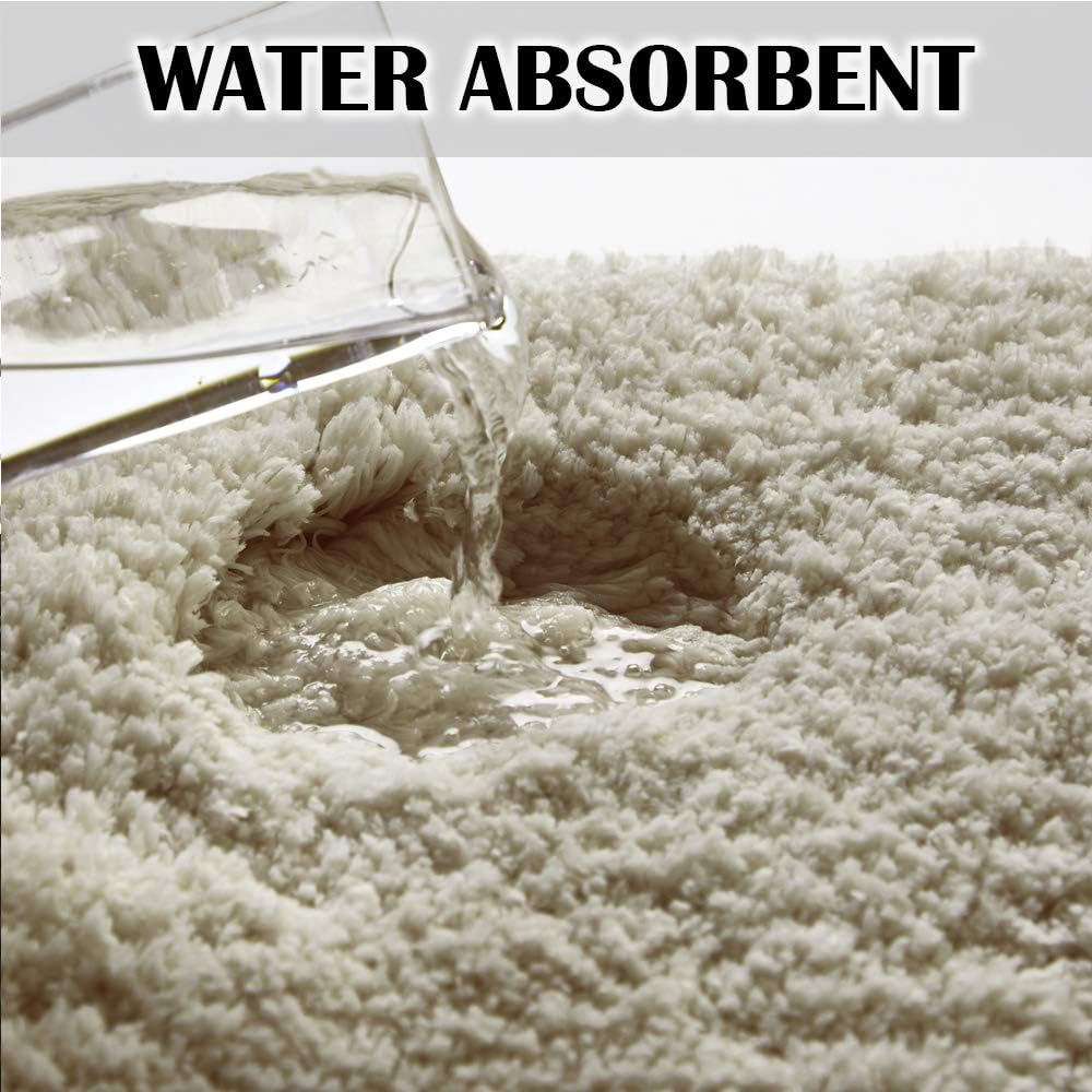 Soft Non-Slip Microfiber Bath Mat Water Absorbent Shaggy Rug for Bathroom - Picture 85 of 296