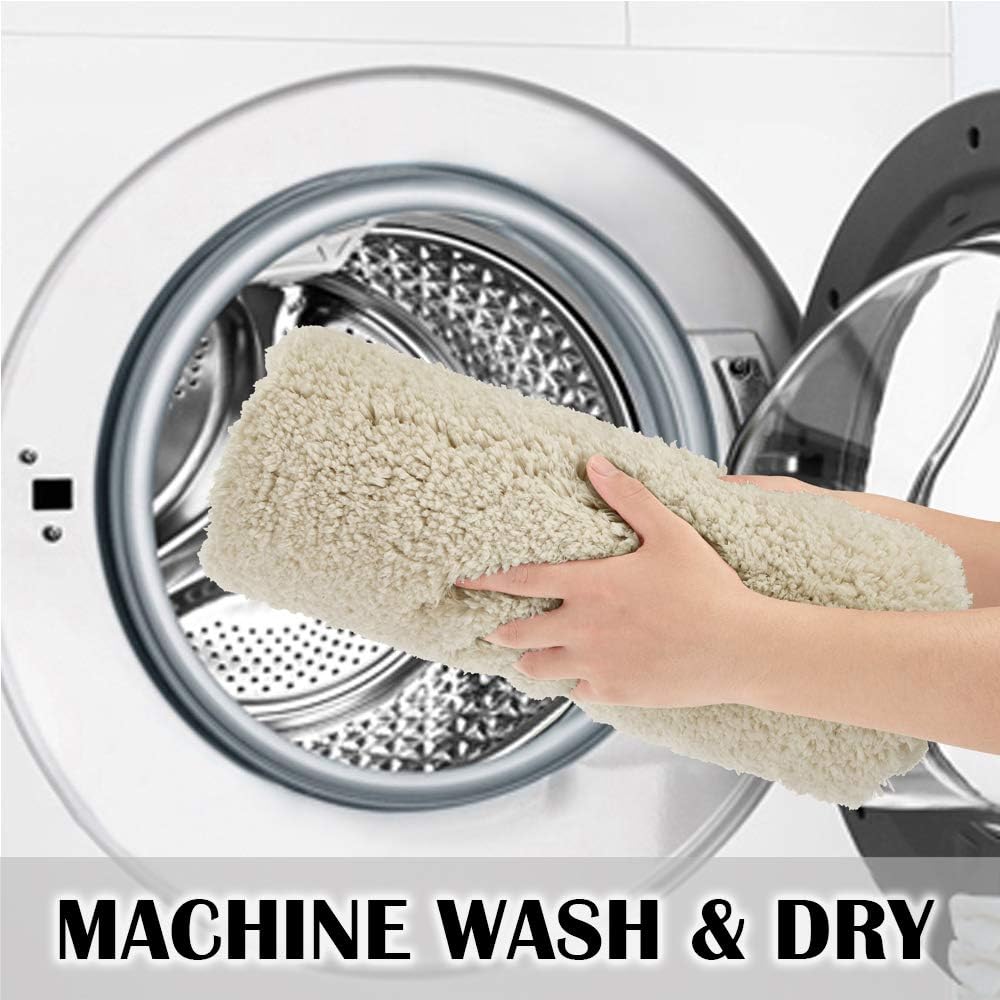 Soft Non-Slip Microfiber Bath Mat Water Absorbent Shaggy Rug for Bathroom - Picture 86 of 296