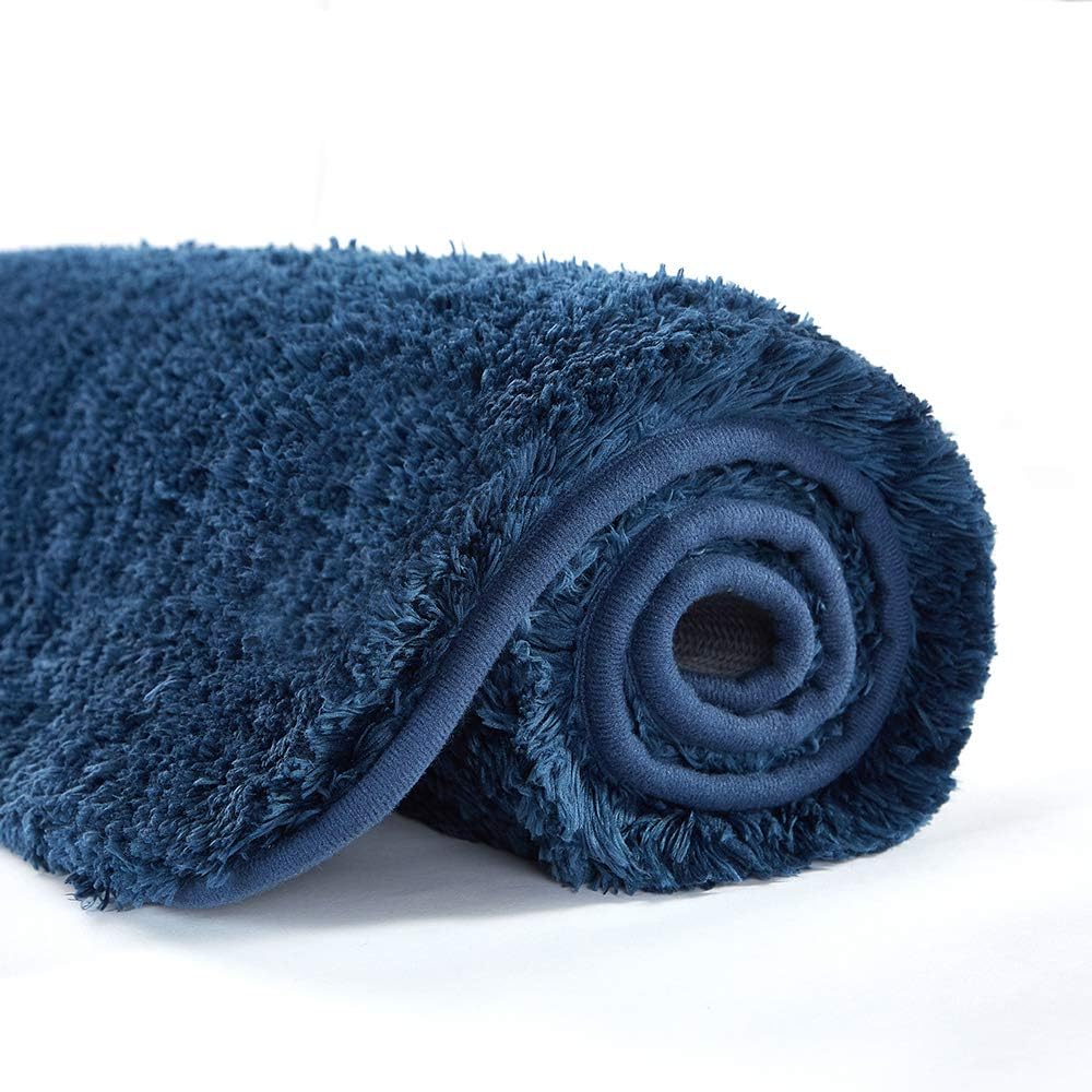 Soft Non-Slip Microfiber Bath Mat Water Absorbent Shaggy Rug for Bathroom - Picture 105 of 296