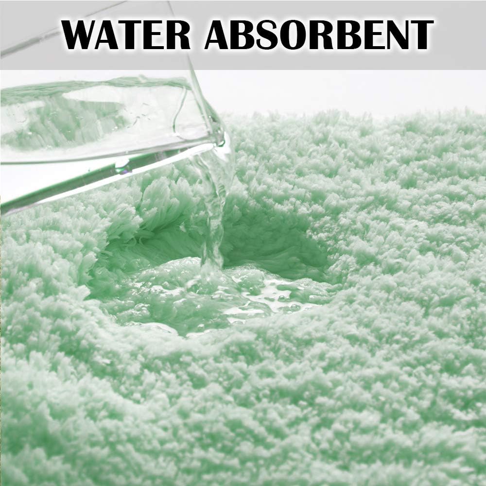 Soft Non-Slip Microfiber Bath Mat Water Absorbent Shaggy Rug for Bathroom - Picture 120 of 296