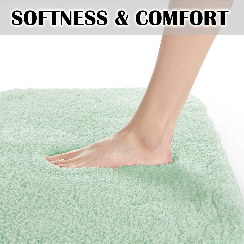 Soft Non-Slip Microfiber Bath Mat Water Absorbent Shaggy Rug for Bathroom - Picture 122 of 296