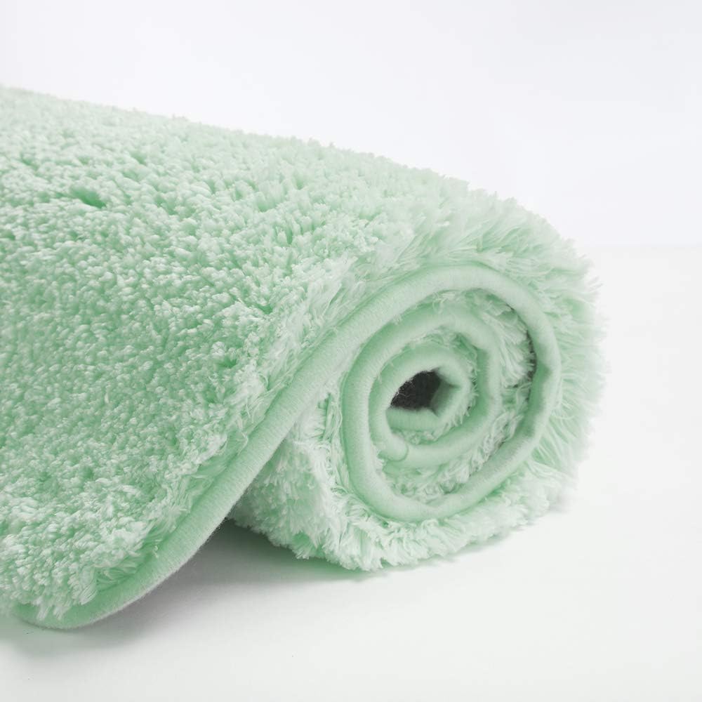 Soft Non-Slip Microfiber Bath Mat Water Absorbent Shaggy Rug for Bathroom - Picture 126 of 296