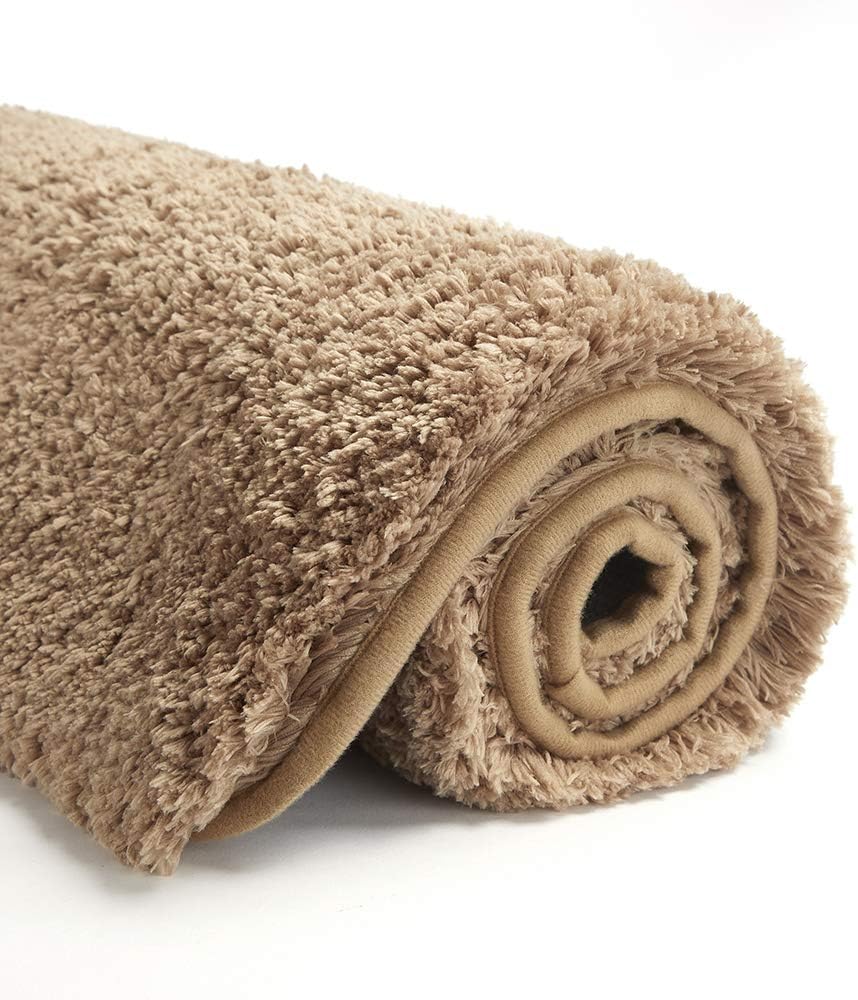 Soft Non-Slip Microfiber Bath Mat Water Absorbent Shaggy Rug for Bathroom - Picture 148 of 296