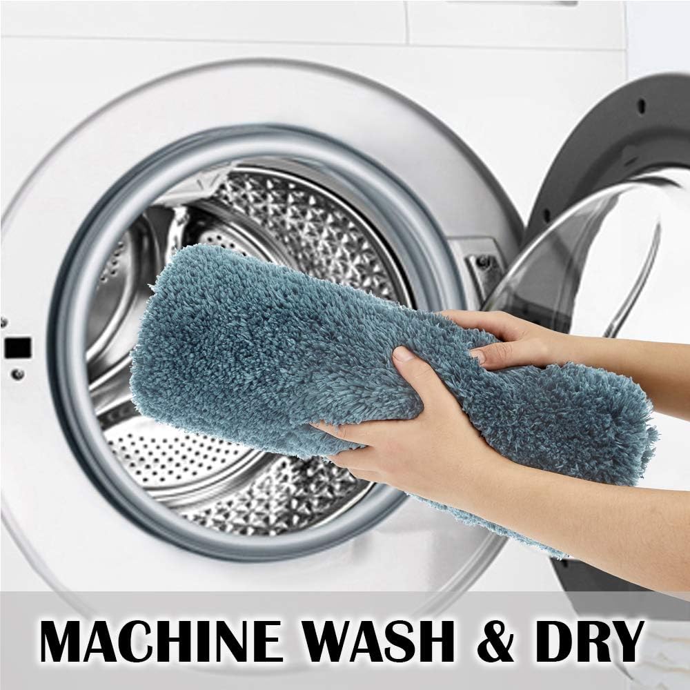Soft Non-Slip Microfiber Bath Mat Water Absorbent Shaggy Rug for Bathroom - Picture 157 of 296