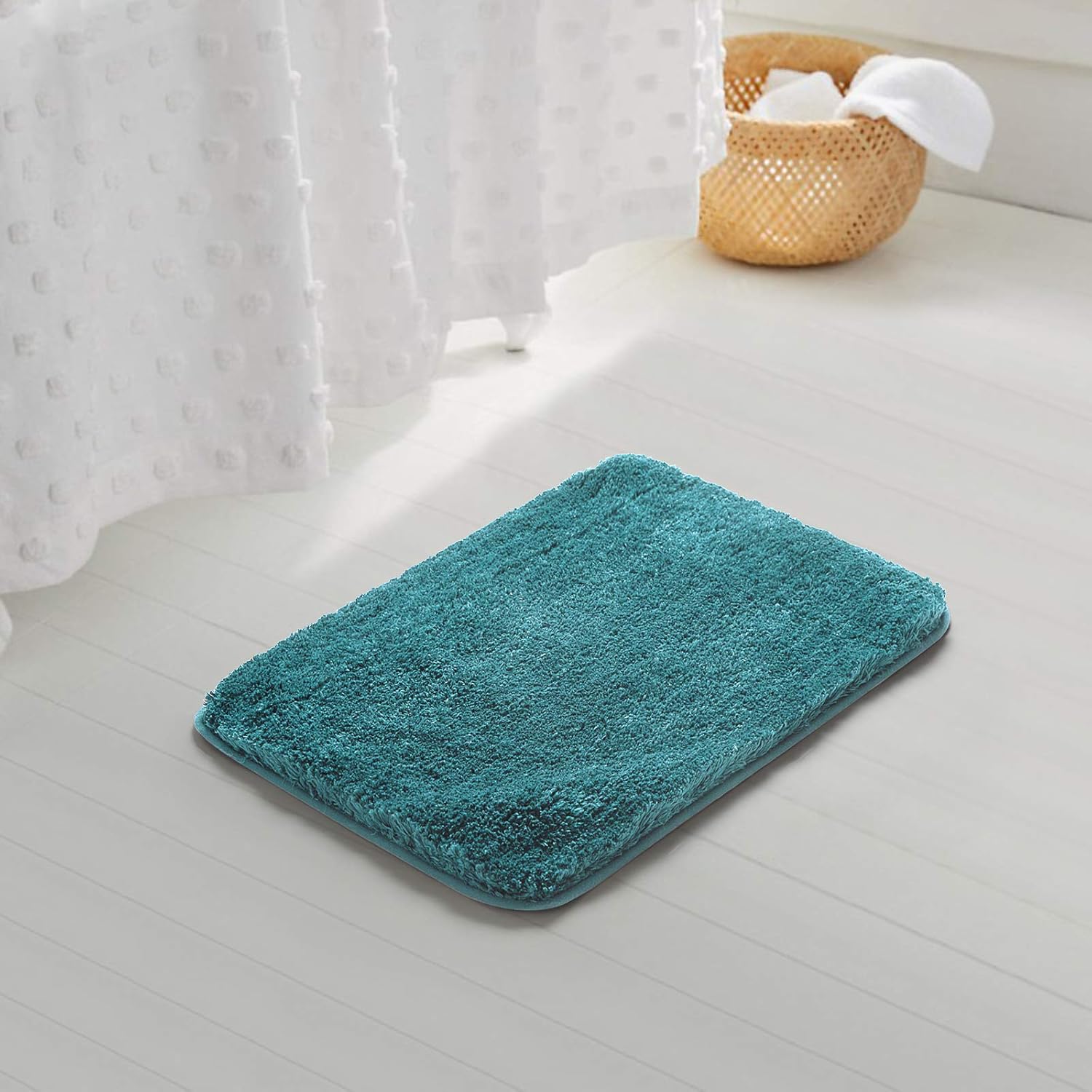 Soft Non-Slip Microfiber Bath Mat Water Absorbent Shaggy Rug for Bathroom - Picture 166 of 296