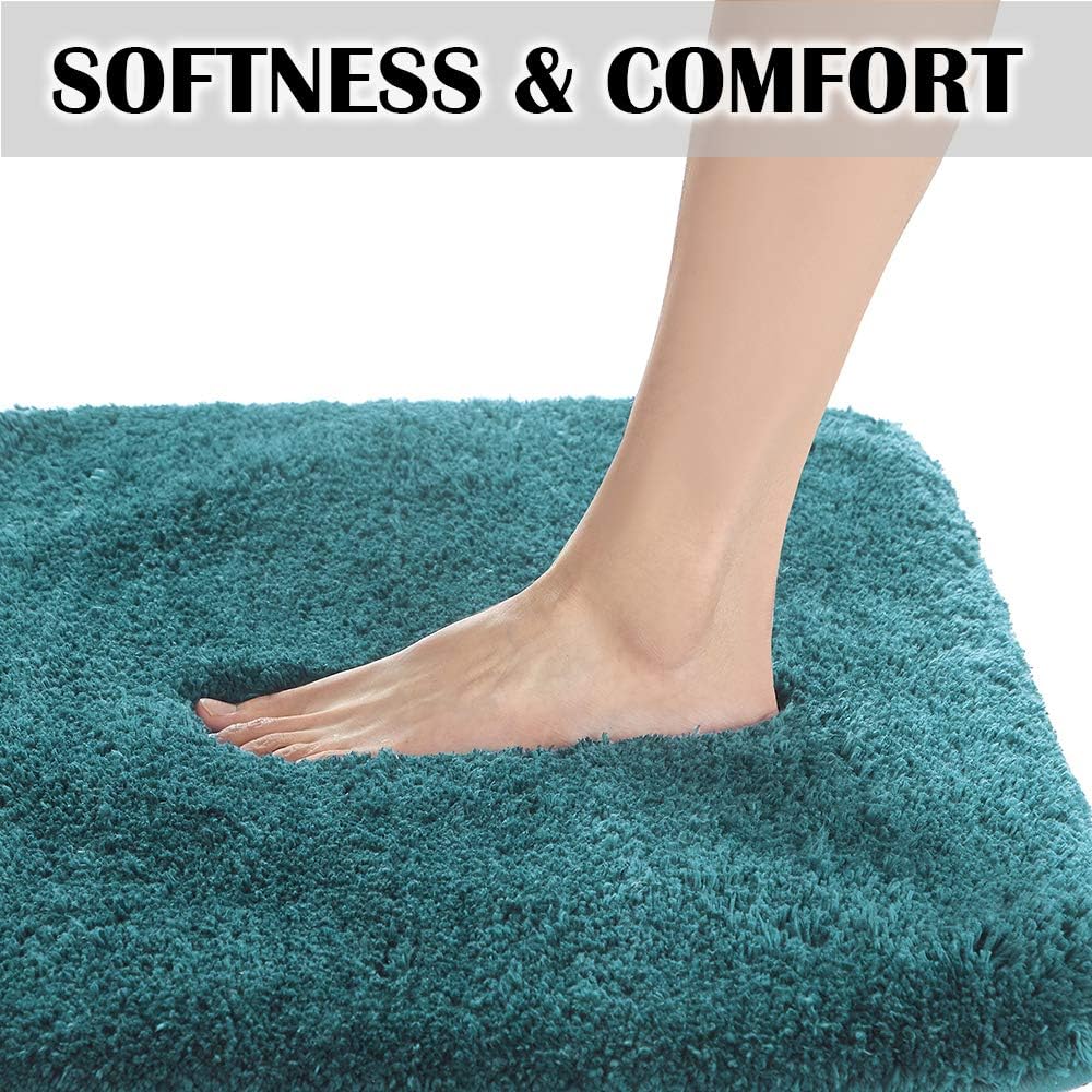 Soft Non-Slip Microfiber Bath Mat Water Absorbent Shaggy Rug for Bathroom - Picture 168 of 296