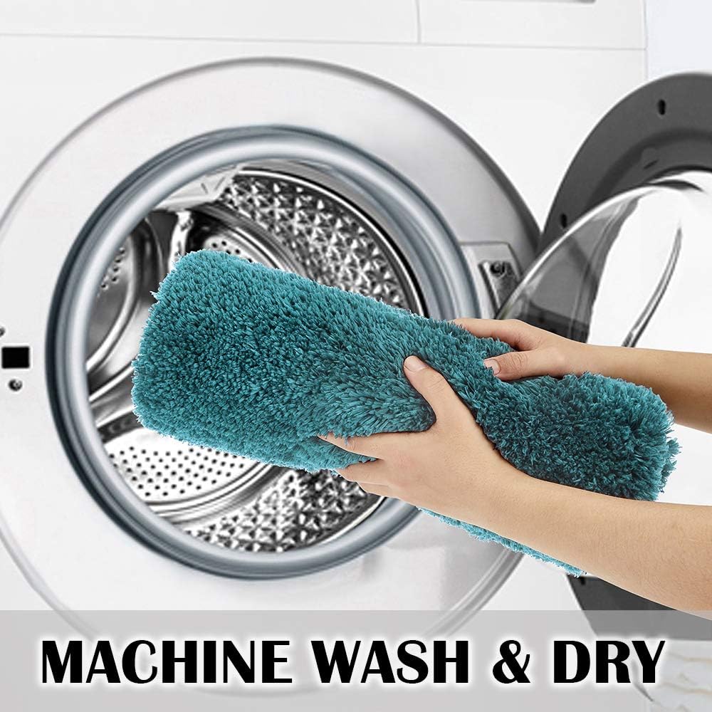 Soft Non-Slip Microfiber Bath Mat Water Absorbent Shaggy Rug for Bathroom - Picture 170 of 296