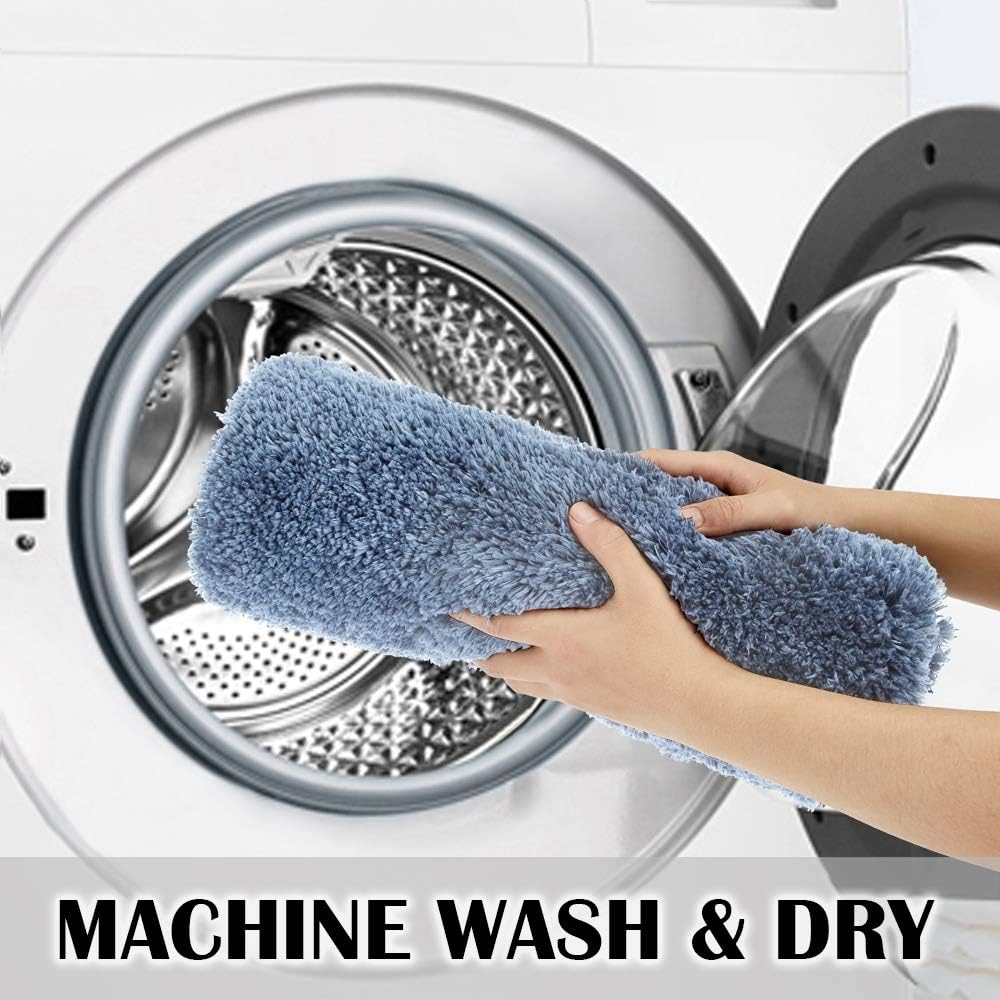 Soft Non-Slip Microfiber Bath Mat Water Absorbent Shaggy Rug for Bathroom - Picture 183 of 296