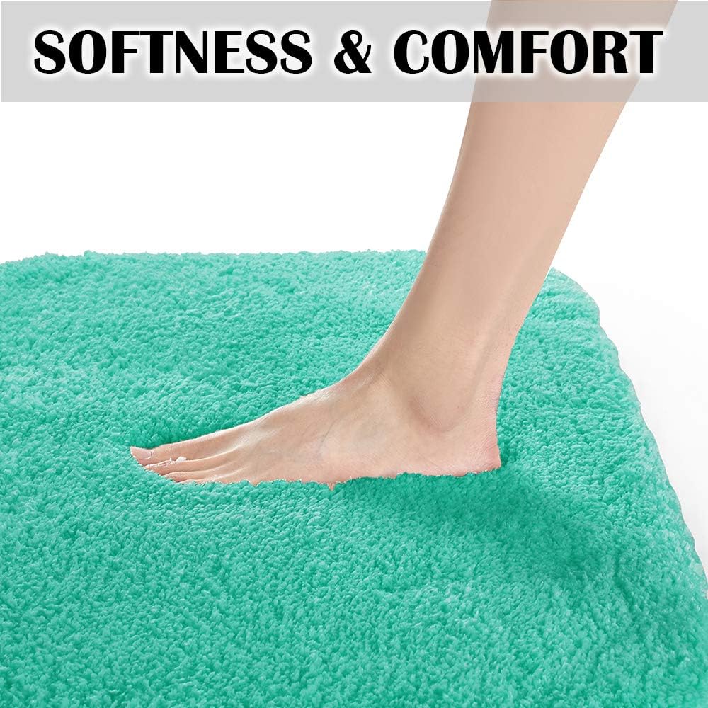 Soft Non-Slip Microfiber Bath Mat Water Absorbent Shaggy Rug for Bathroom - Picture 192 of 296