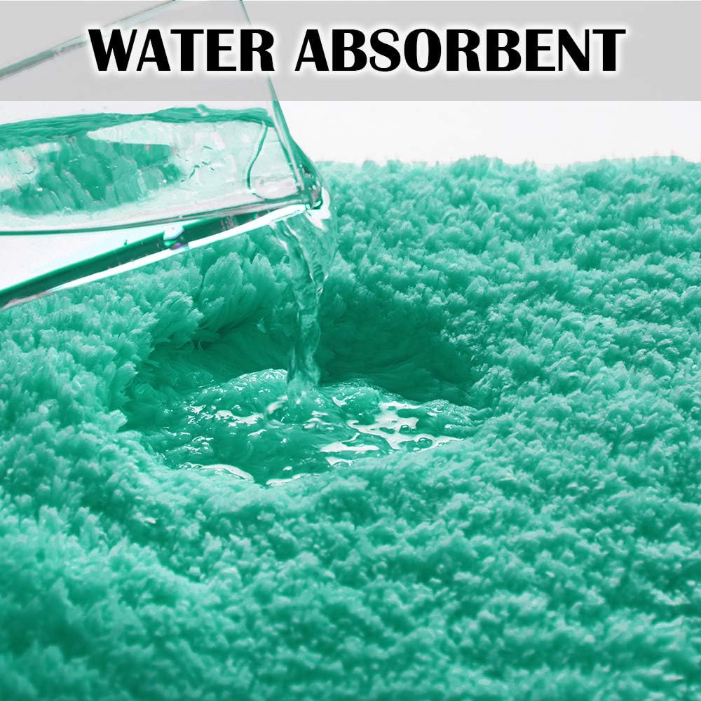Soft Non-Slip Microfiber Bath Mat Water Absorbent Shaggy Rug for Bathroom - Picture 193 of 296
