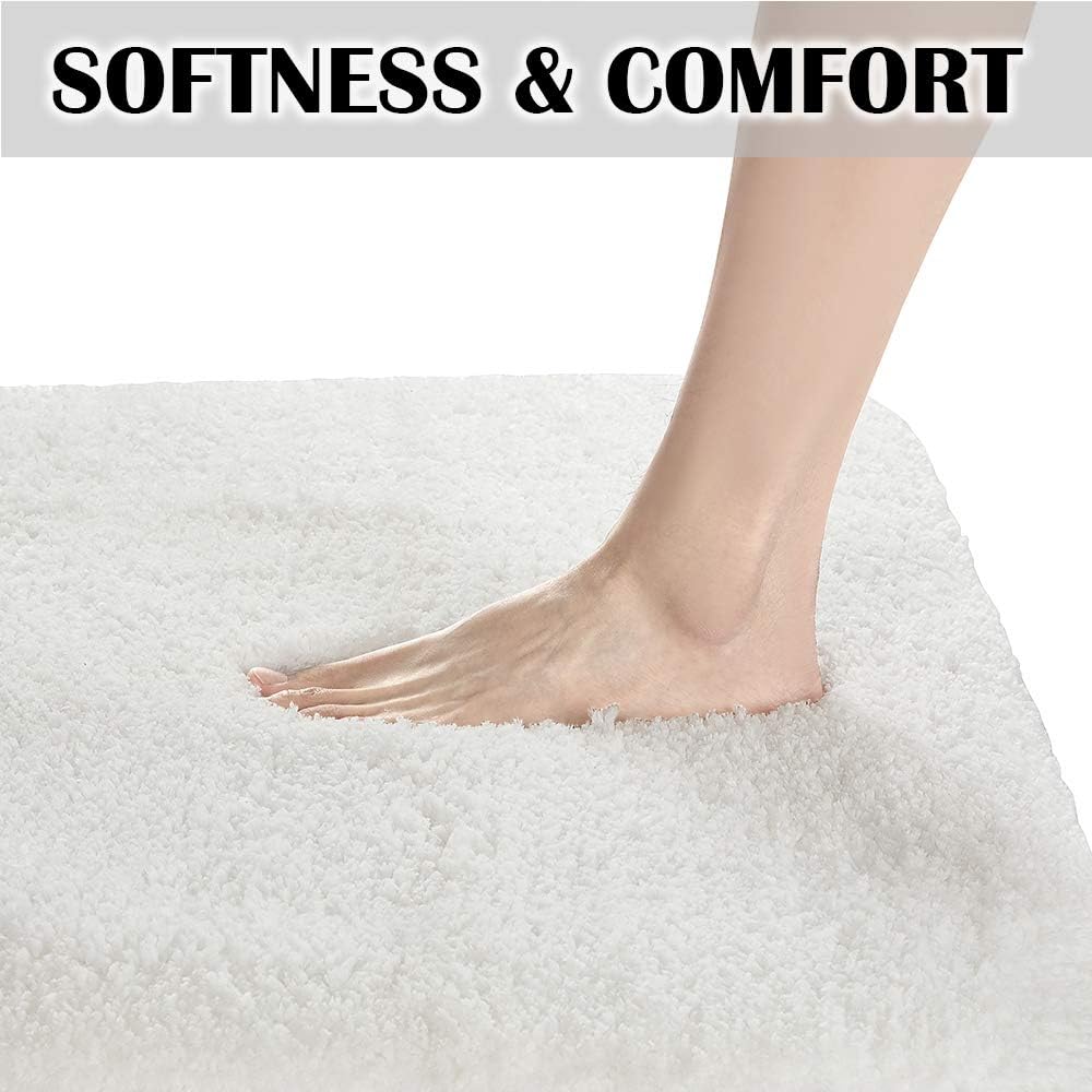 Soft Non-Slip Microfiber Bath Mat Water Absorbent Shaggy Rug for Bathroom - Picture 198 of 296