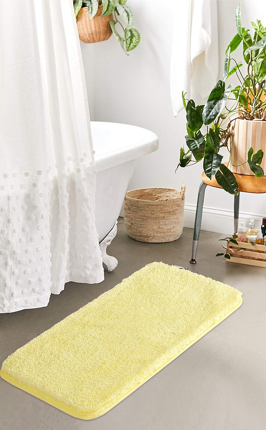 Soft Non-Slip Microfiber Bath Mat Water Absorbent Shaggy Rug for Bathroom - Picture 202 of 296