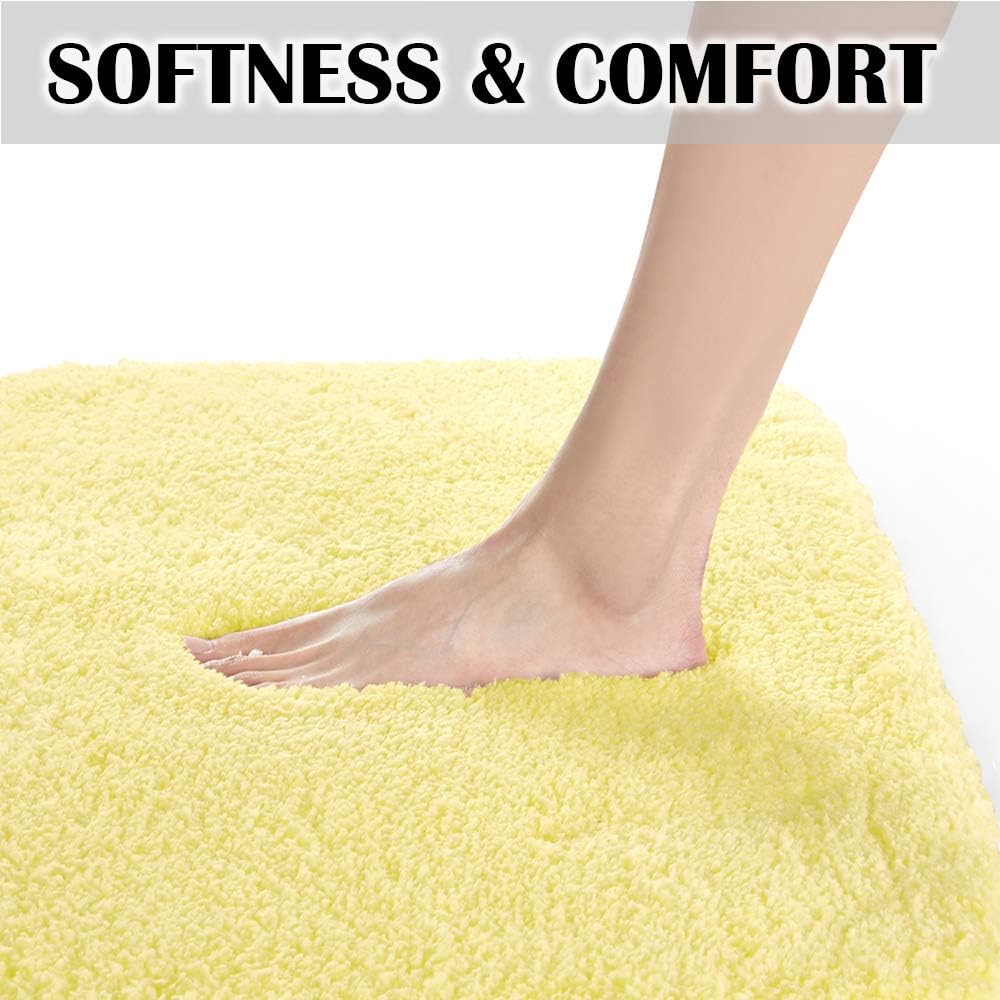 Soft Non-Slip Microfiber Bath Mat Water Absorbent Shaggy Rug for Bathroom - Picture 204 of 296