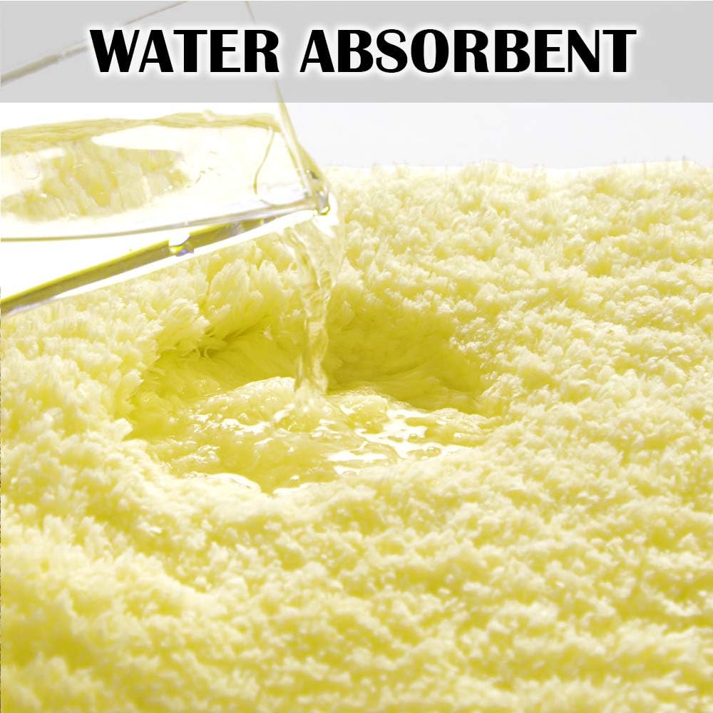 Soft Non-Slip Microfiber Bath Mat Water Absorbent Shaggy Rug for Bathroom - Picture 205 of 296