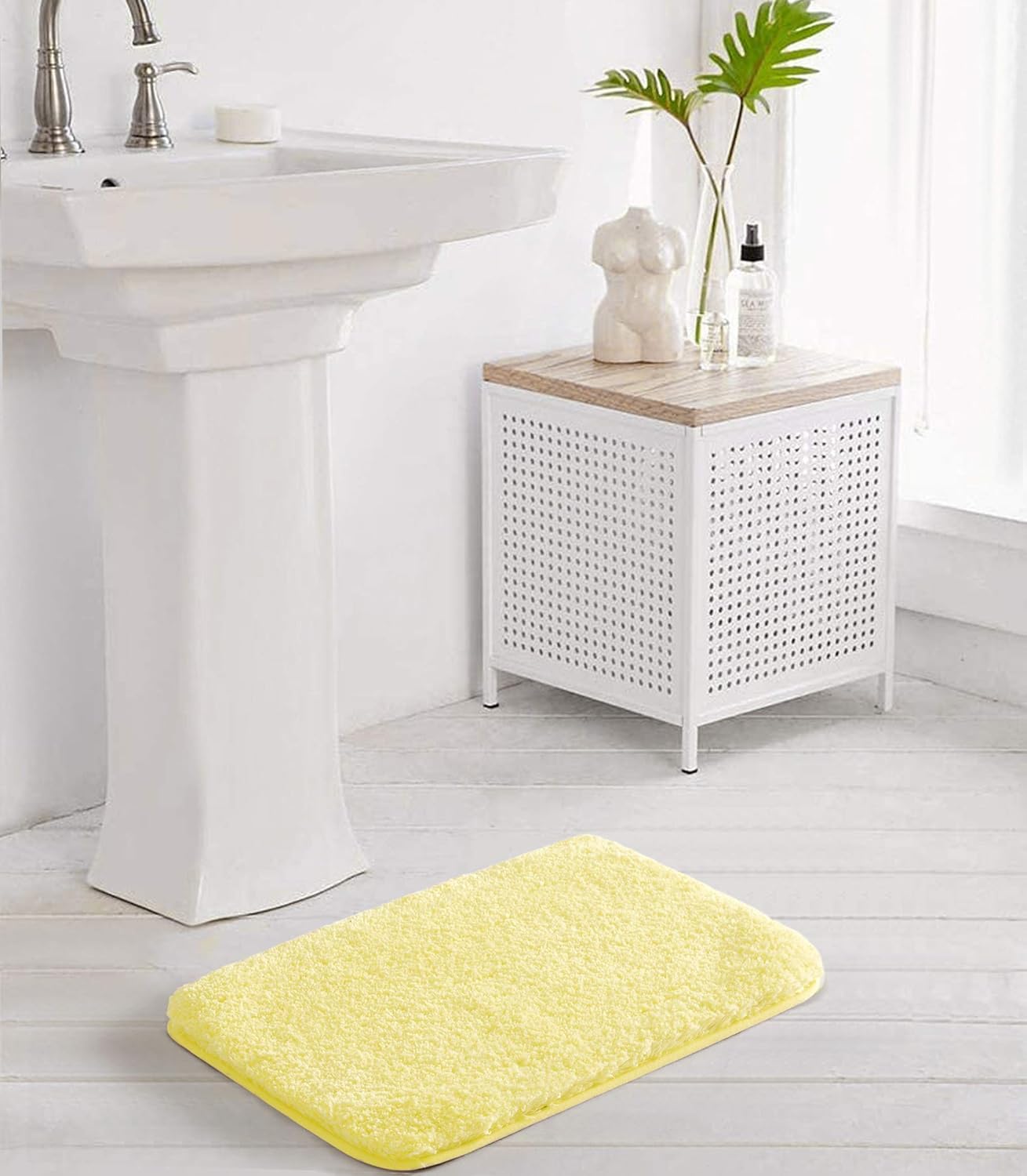 Soft Non-Slip Microfiber Bath Mat Water Absorbent Shaggy Rug for Bathroom - Picture 208 of 296