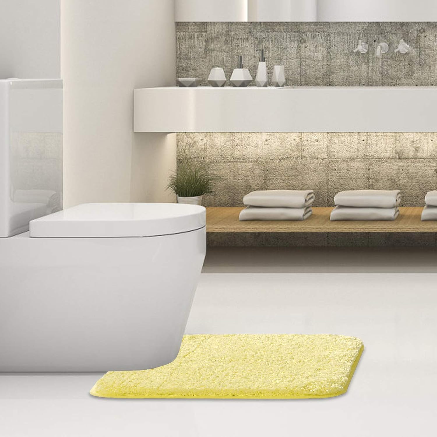 Soft Non-Slip Microfiber Bath Mat Water Absorbent Shaggy Rug for Bathroom - Picture 211 of 296
