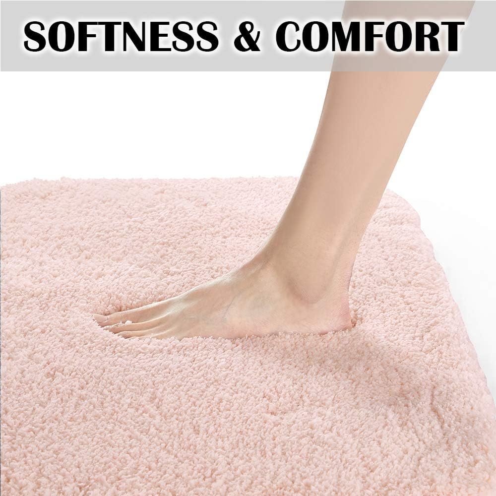 Soft Non-Slip Microfiber Bath Mat Water Absorbent Shaggy Rug for Bathroom - Picture 216 of 296