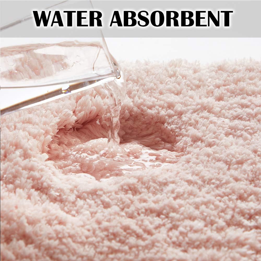 Soft Non-Slip Microfiber Bath Mat Water Absorbent Shaggy Rug for Bathroom - Picture 217 of 296