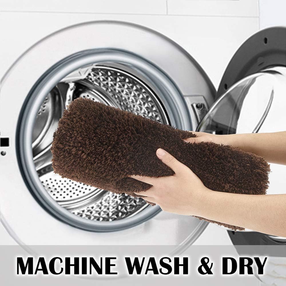 Soft Non-Slip Microfiber Bath Mat Water Absorbent Shaggy Rug for Bathroom - Picture 229 of 296