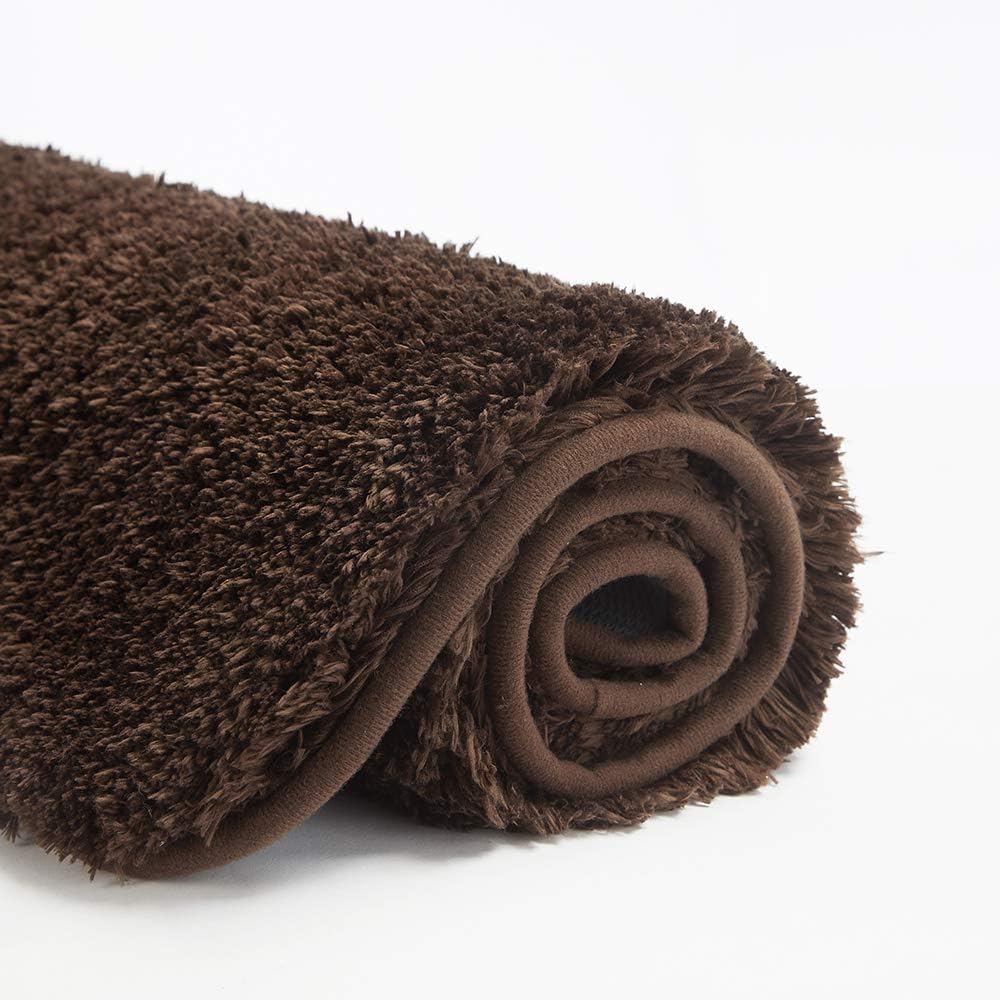 Soft Non-Slip Microfiber Bath Mat Water Absorbent Shaggy Rug for Bathroom - Picture 232 of 296