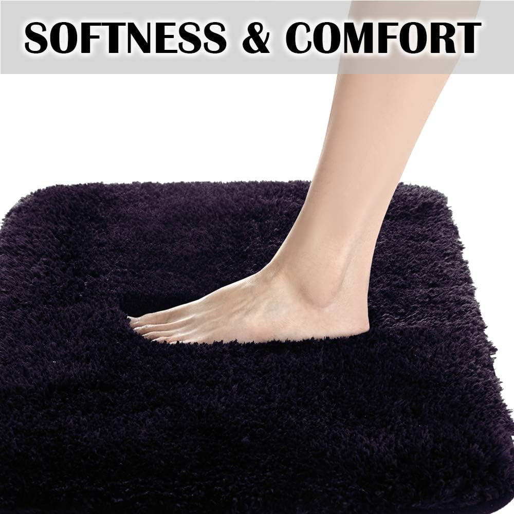 Soft Non-Slip Microfiber Bath Mat Water Absorbent Shaggy Rug for Bathroom - Picture 252 of 296
