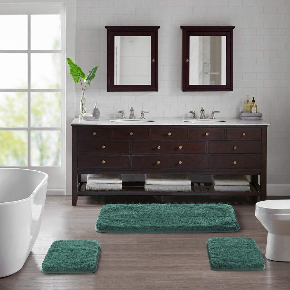 Soft Non-Slip Microfiber Bath Mat Water Absorbent Shaggy Rug for Bathroom - Picture 291 of 296