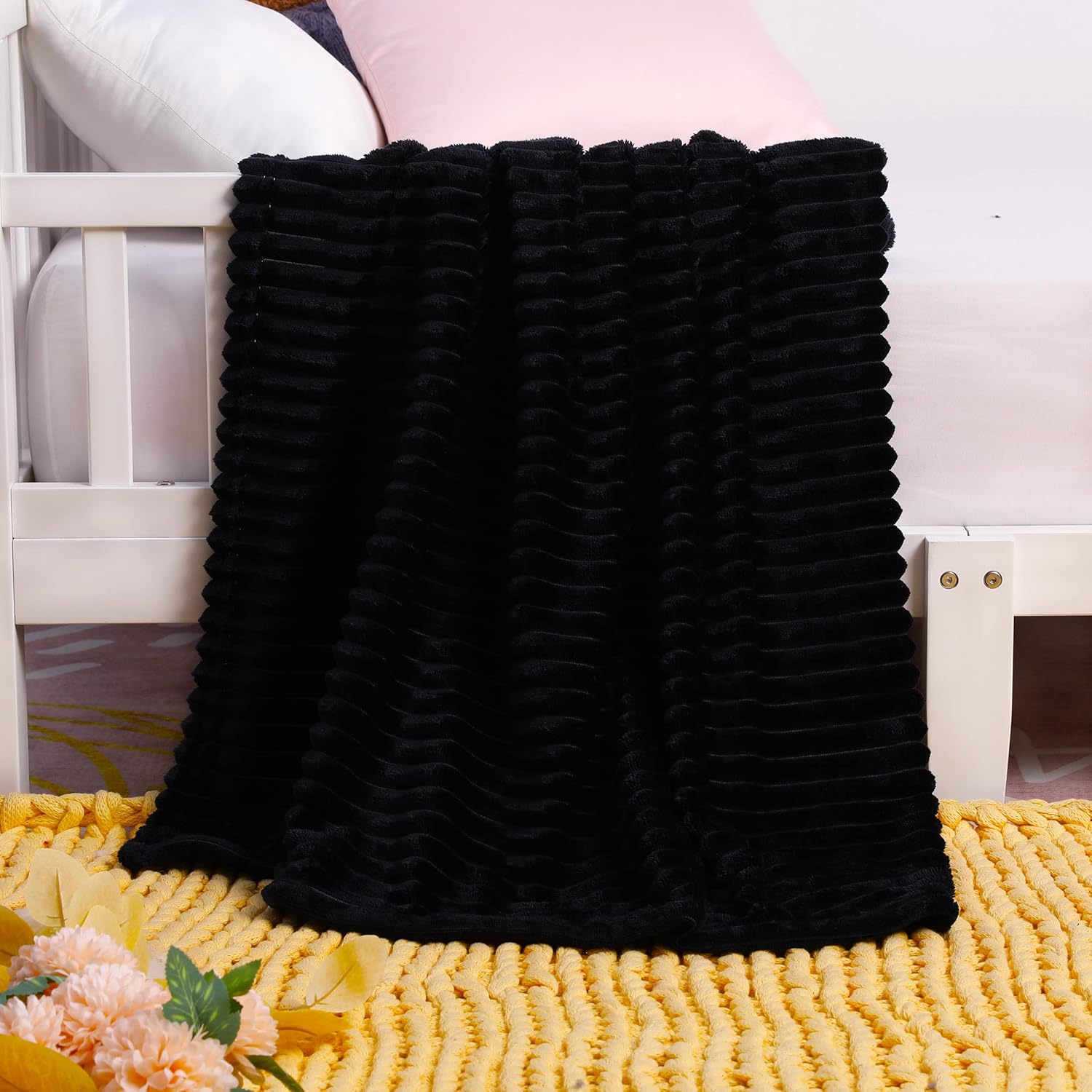 Soft Plush Flannel Baby Blanket, Warm Toddler Blanket for Crib & Stroller - Picture 26 of 238