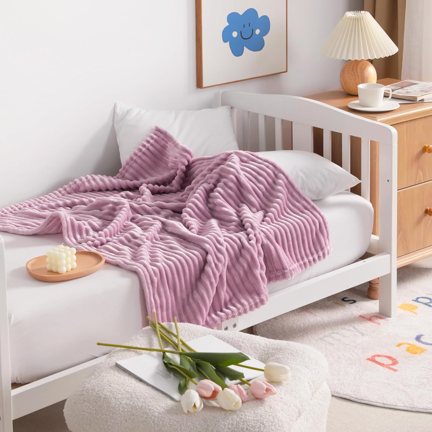 Soft Plush Flannel Baby Blanket, Warm Toddler Blanket for Crib & Stroller - Picture 49 of 238