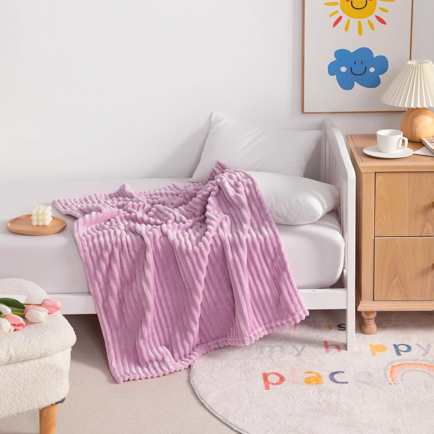 Soft Plush Flannel Baby Blanket, Warm Toddler Blanket for Crib & Stroller - Picture 50 of 238