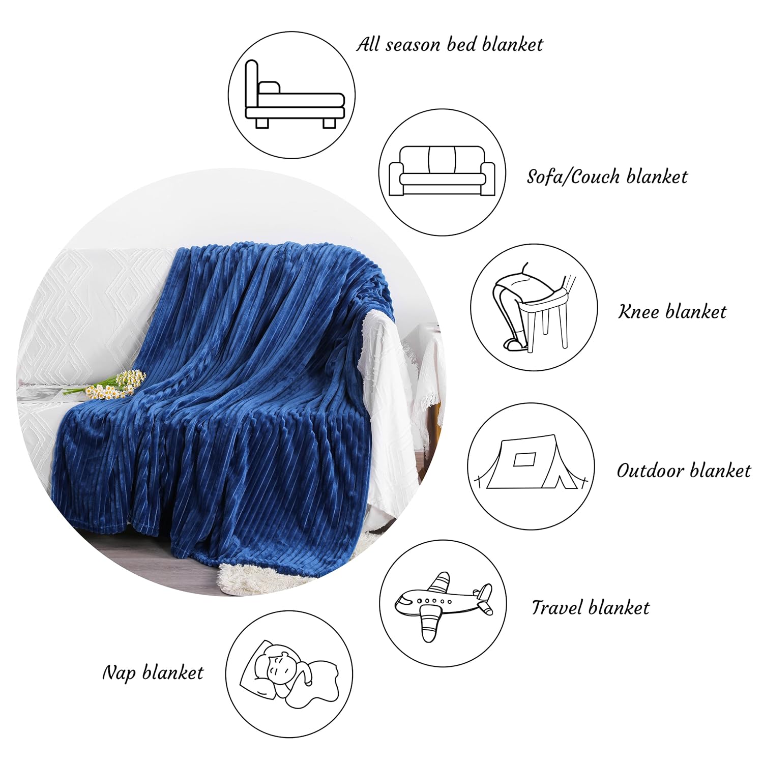 Soft Plush Flannel Baby Blanket, Warm Toddler Blanket for Crib & Stroller - Picture 68 of 238